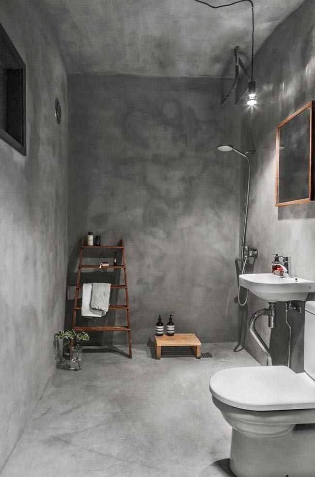 aplicar cimento queimado em bancada de banheiro