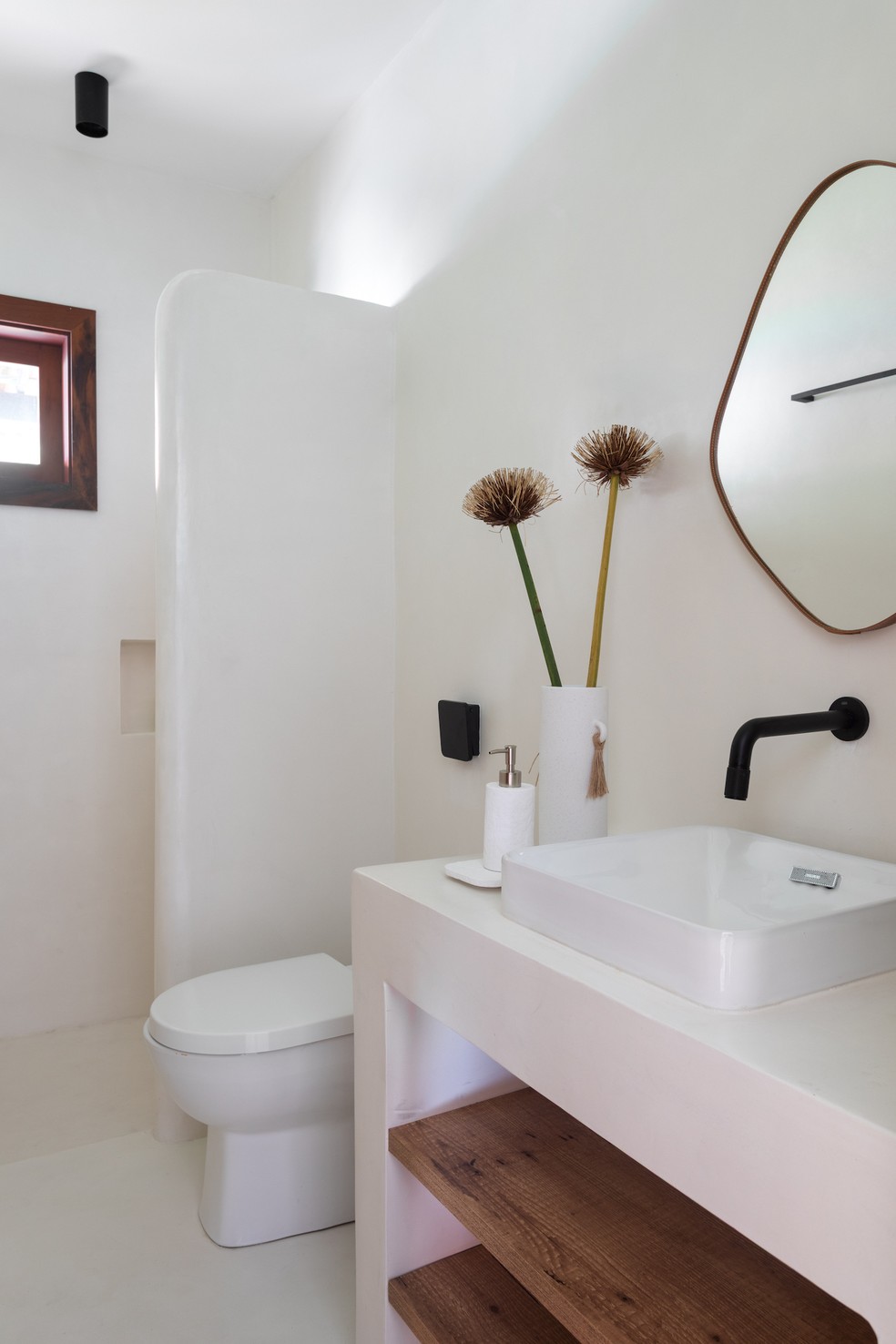 ideias criativas banheiro cimento queimado