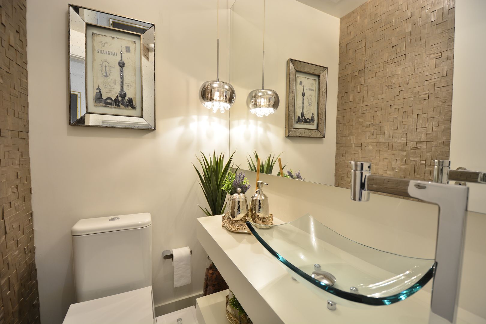 decoracao de banheiro com cuba sobreposta