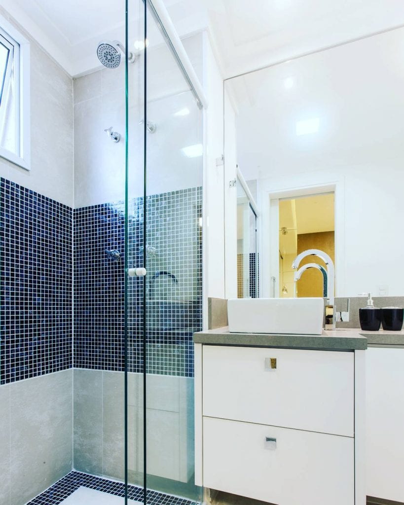 ideias de banheiro com pastilhas modernas