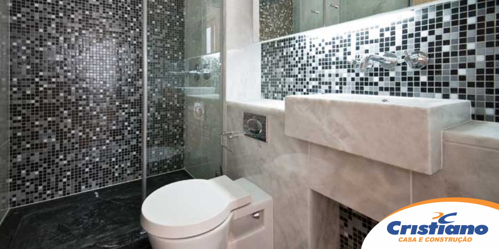 pastilha de vidro ou ceramica qual a melhor para banheiro