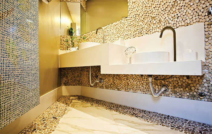 ideias de banheiro com pastilhas modernas