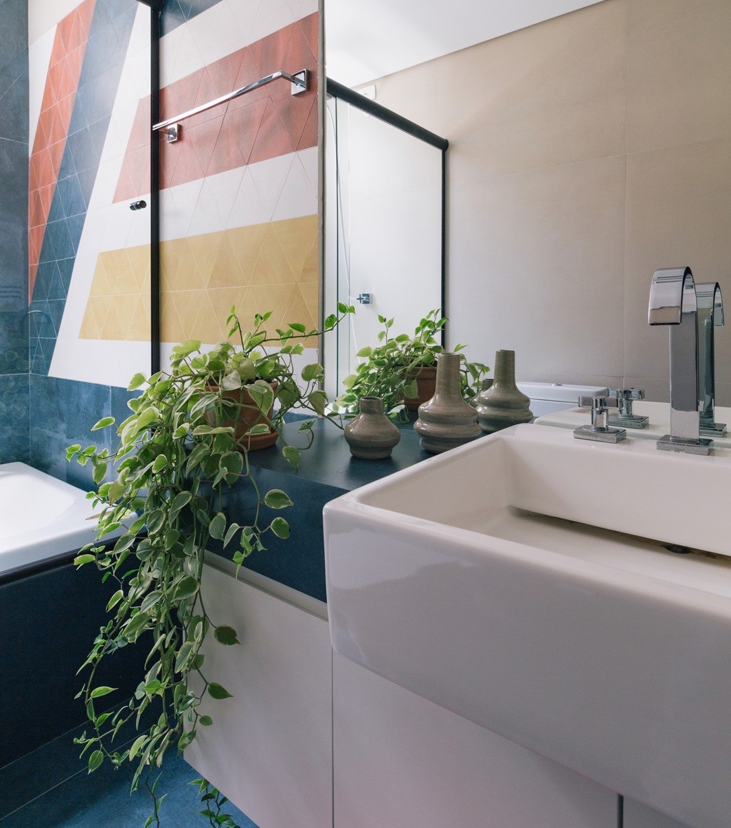 decoracao de banheiro com plantas