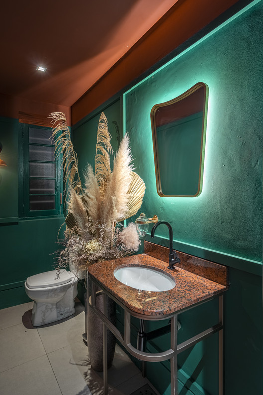 decoracao de banheiro de restaurante