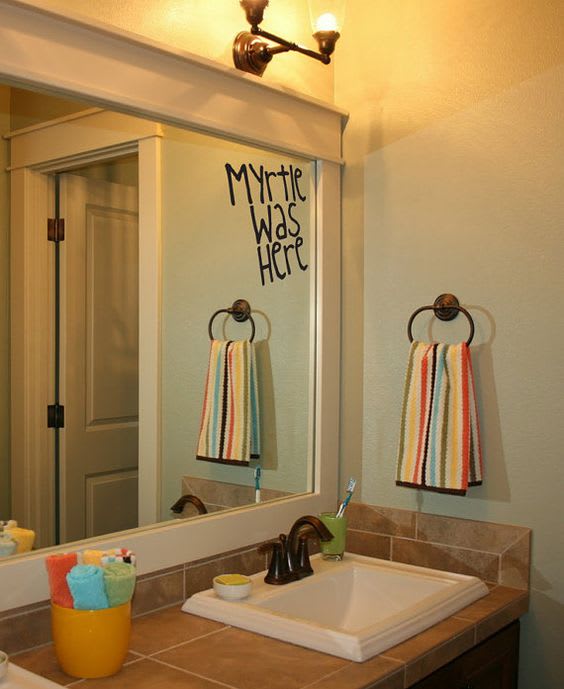 decoração de banheiro harry potter