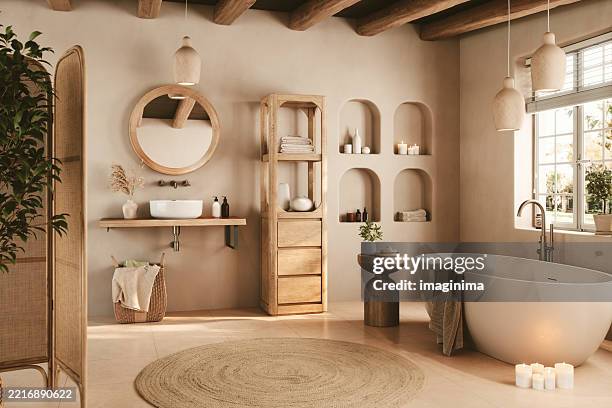 decoração de banheiro japonês