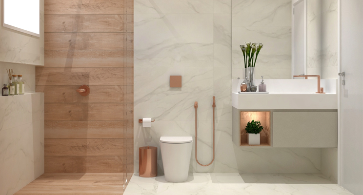 Banheiros pequenos: soluções inteligentes de design e organização