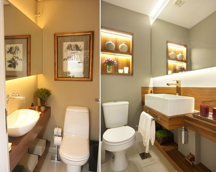 decoração de banheiro lavabo