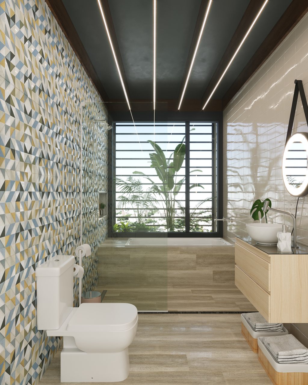 decoração de banheiro visita