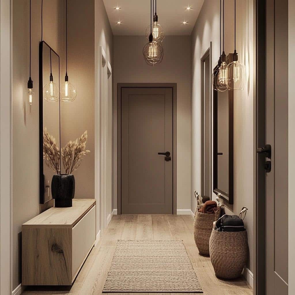 aparador de corredor vs prateleira flutuante