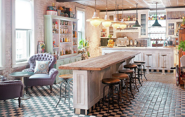 decoração de cozinha boho chic