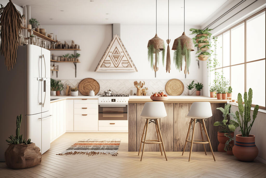 Como Criar um Urban Jungle na Sua Cozinha Boho Chic