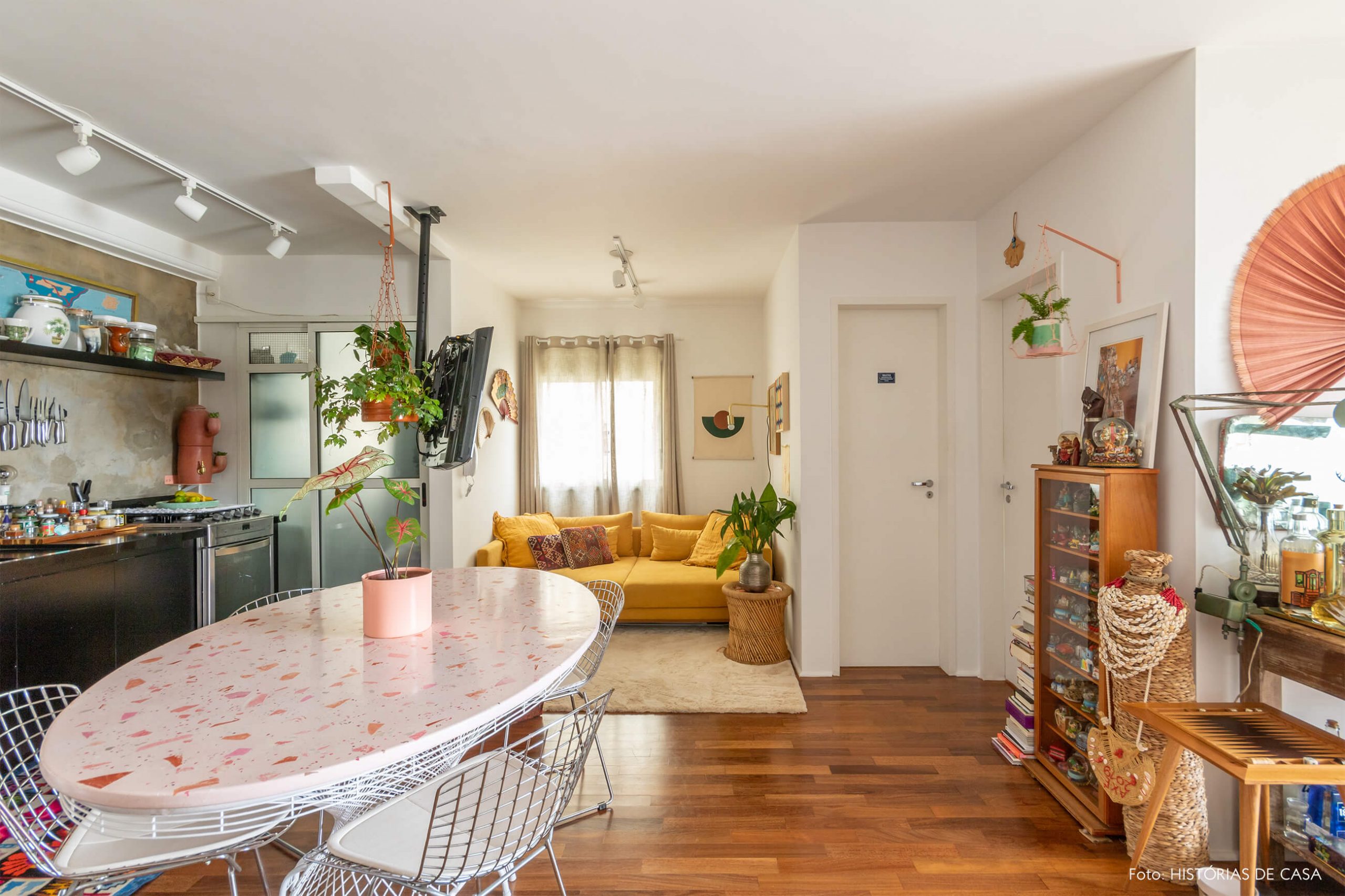 decoração de cozinha boho chic