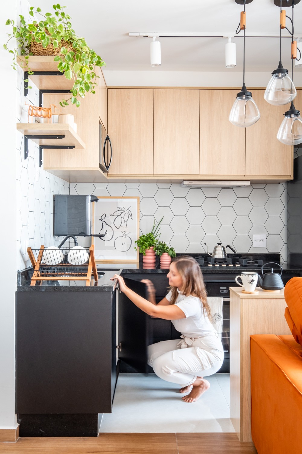 decoração de cozinha boho chic