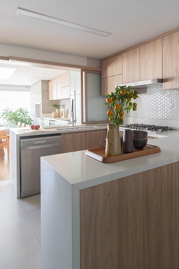 decoração de cozinha com balcão