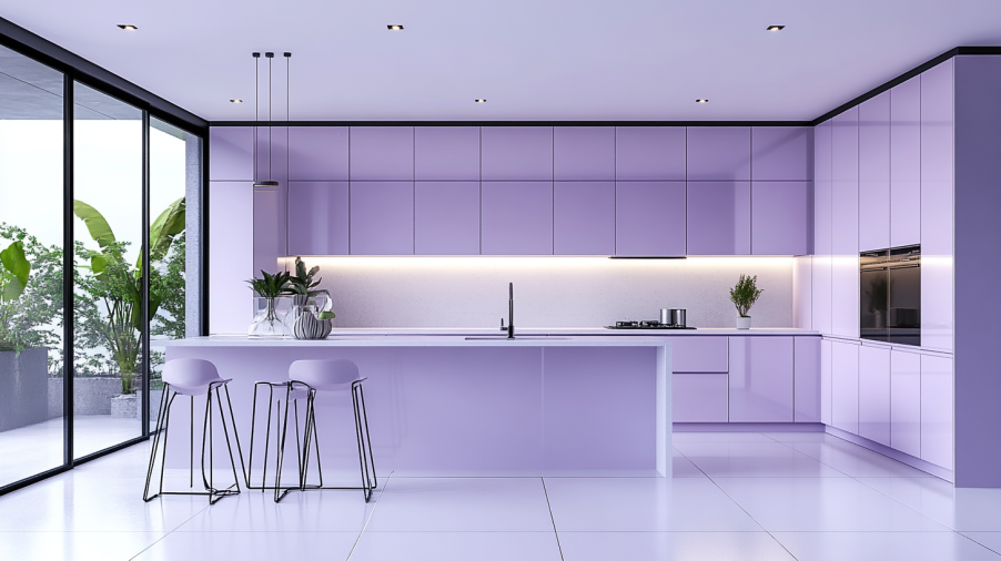Como Escolher a Paleta de Cores Ideal para sua Cozinha Lilás