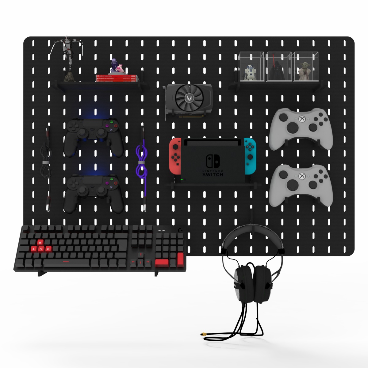 quanto custa um pegboard preto para escritorio