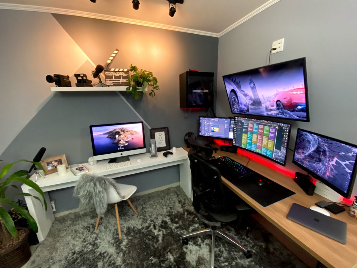 decoracao de escritorio geek