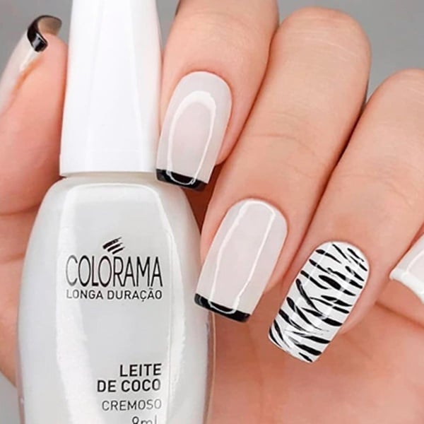 ideias de unhas de gel decoradas simples e elegantes