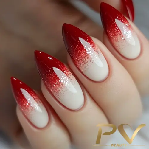 como fazer unhas de gel encapsuladas com glitter