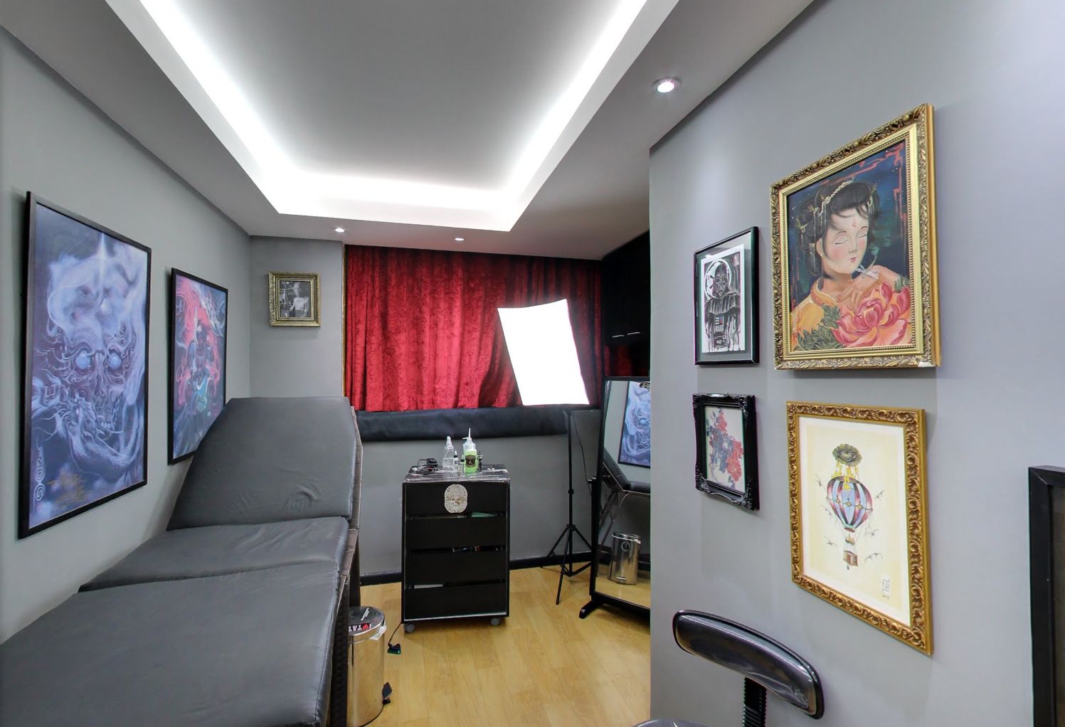 estilo industrial versus minimalista estúdio tatuagem