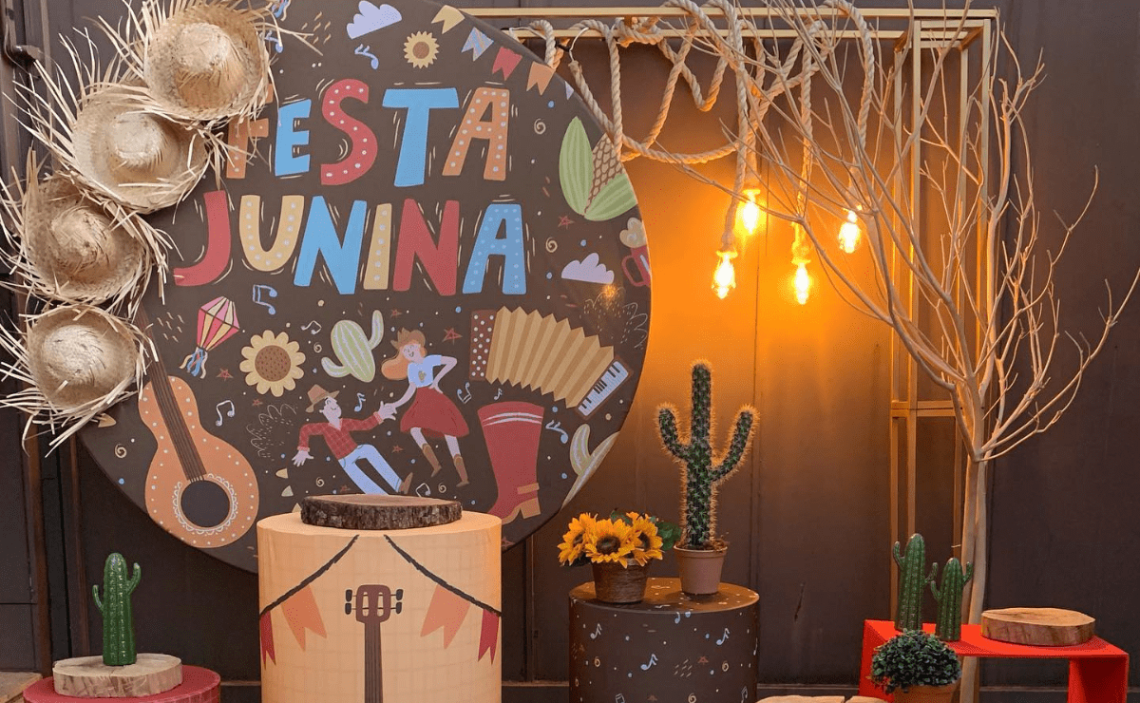 chita ou xadrez decoração festa junina qual usar