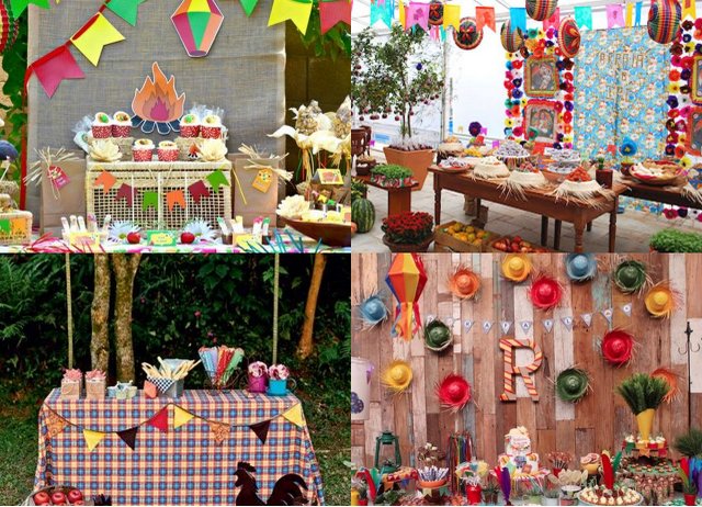 como economizar decoração festa junina barata