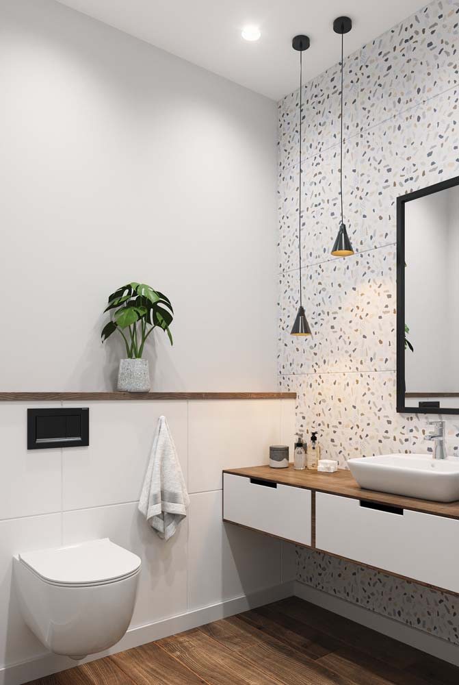 decoração de lavabo simples