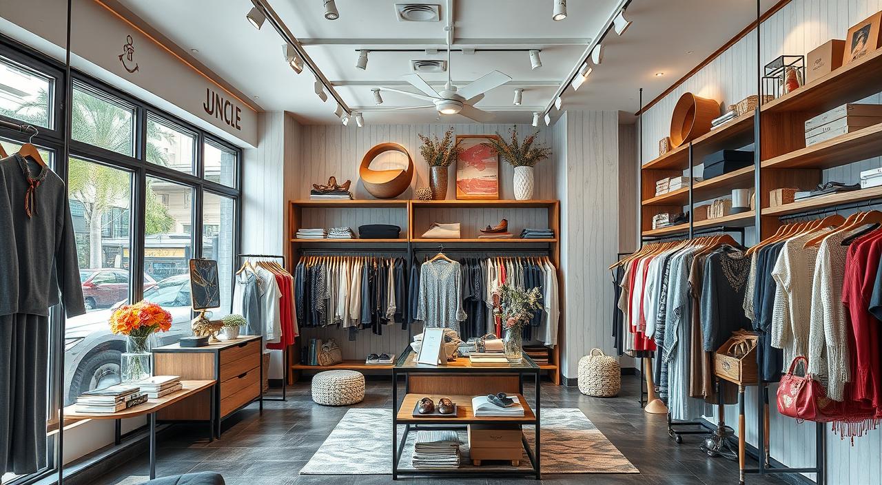 ideias criativas decoração loja roupa pequena