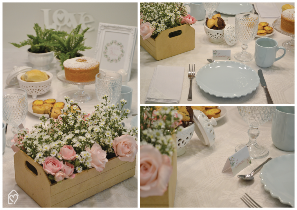 decoração de mesa para dia das mães simples