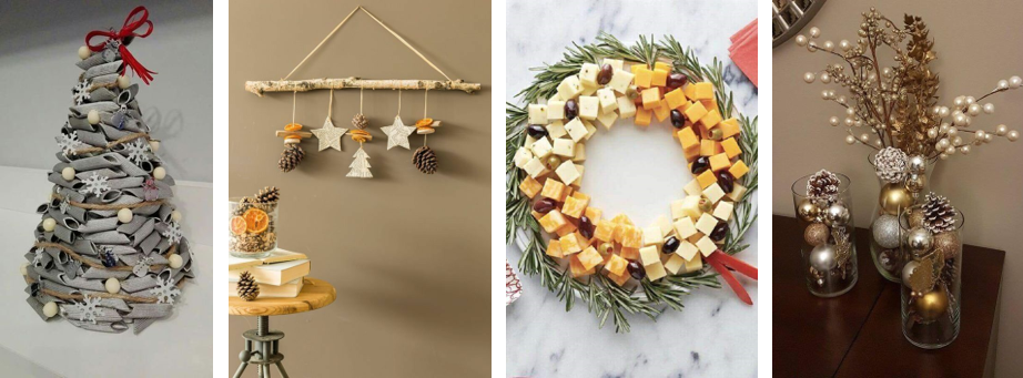 decoração de natal minimalista vs retrô