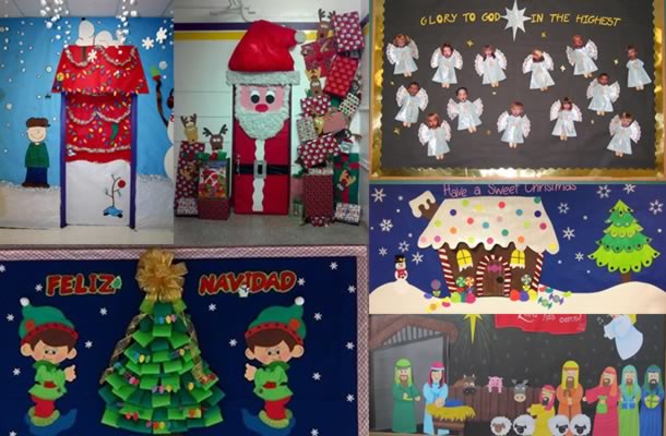 painel de natal em EVA para sala de aula