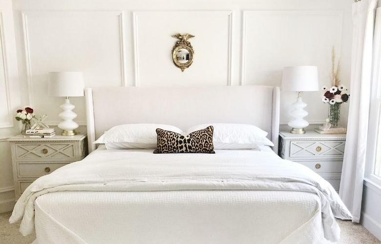 decoração de quarto branco