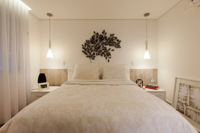 decoração de quarto branco