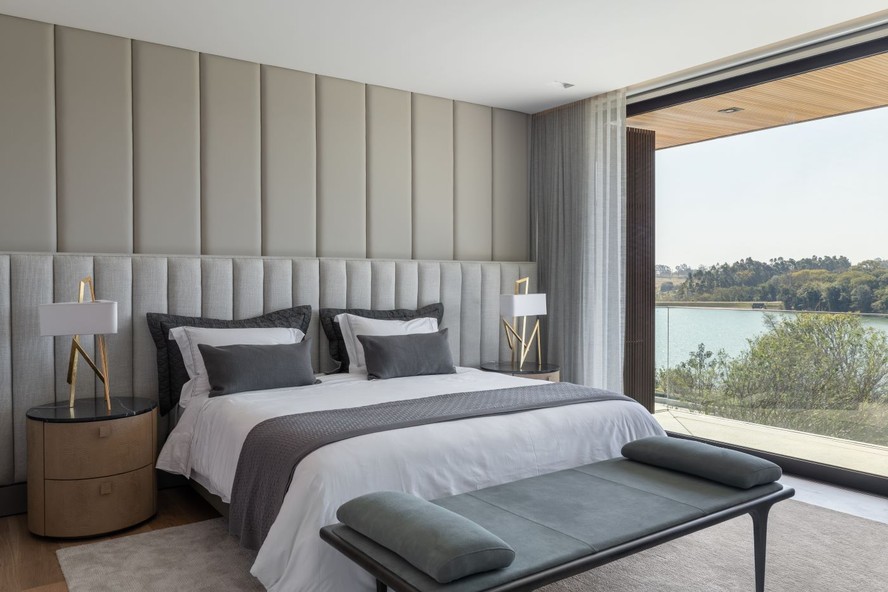 ideias de decoração quarto cinza simples