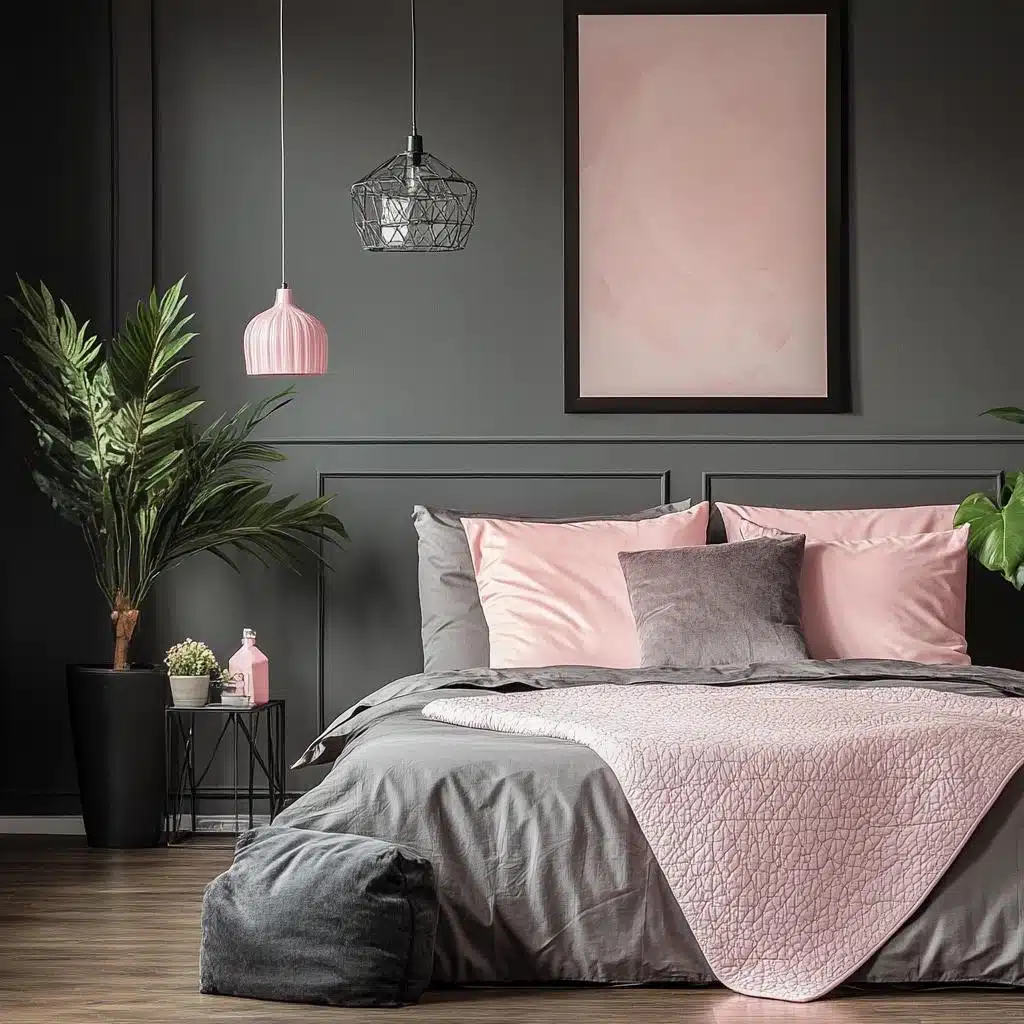 como usar papel de parede cinza no quarto