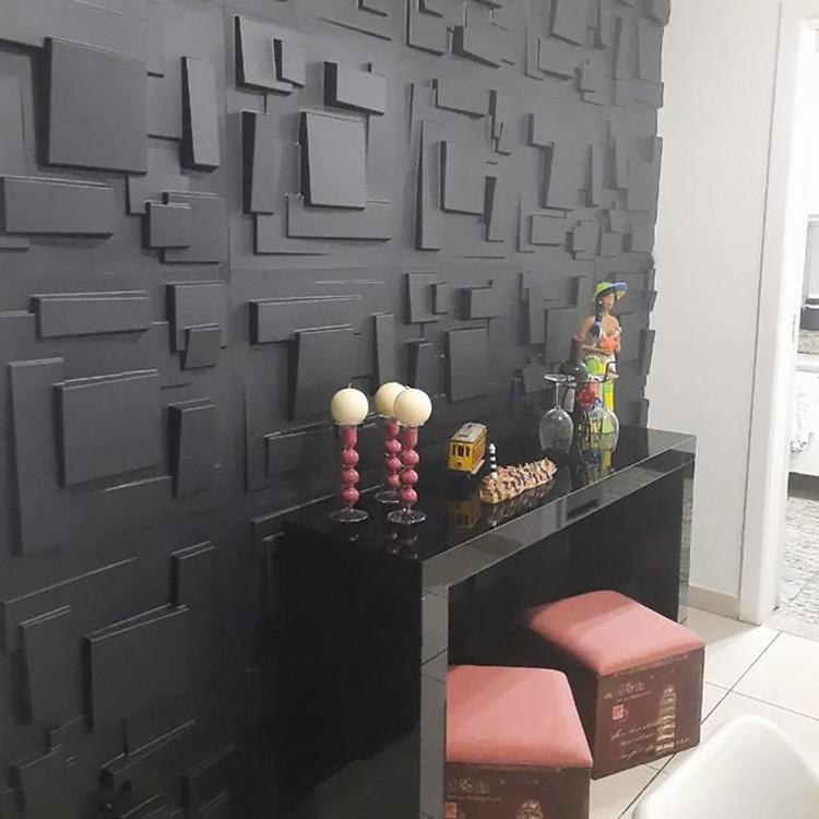 Cores de Tinta Ideais para Combinar com Placas 3D no Quarto
