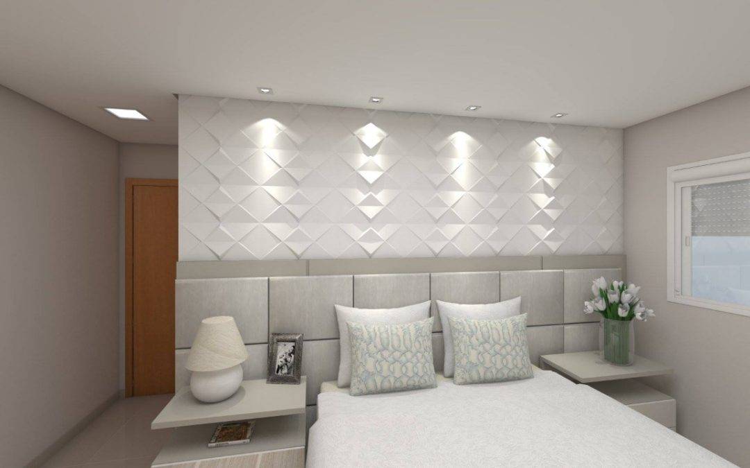 Cores de Tinta Ideais para Combinar com Placas 3D no Quarto