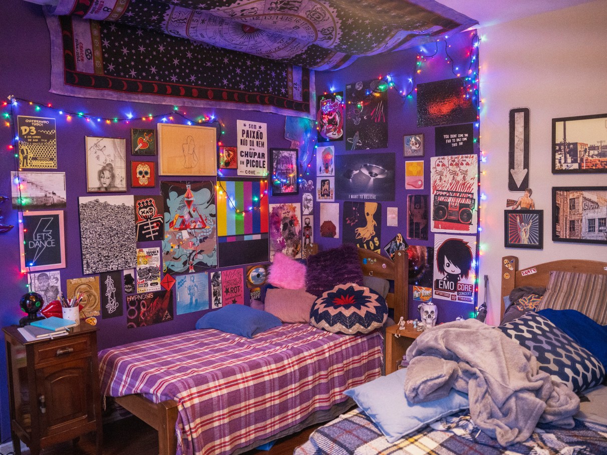 decoração de quarto emo