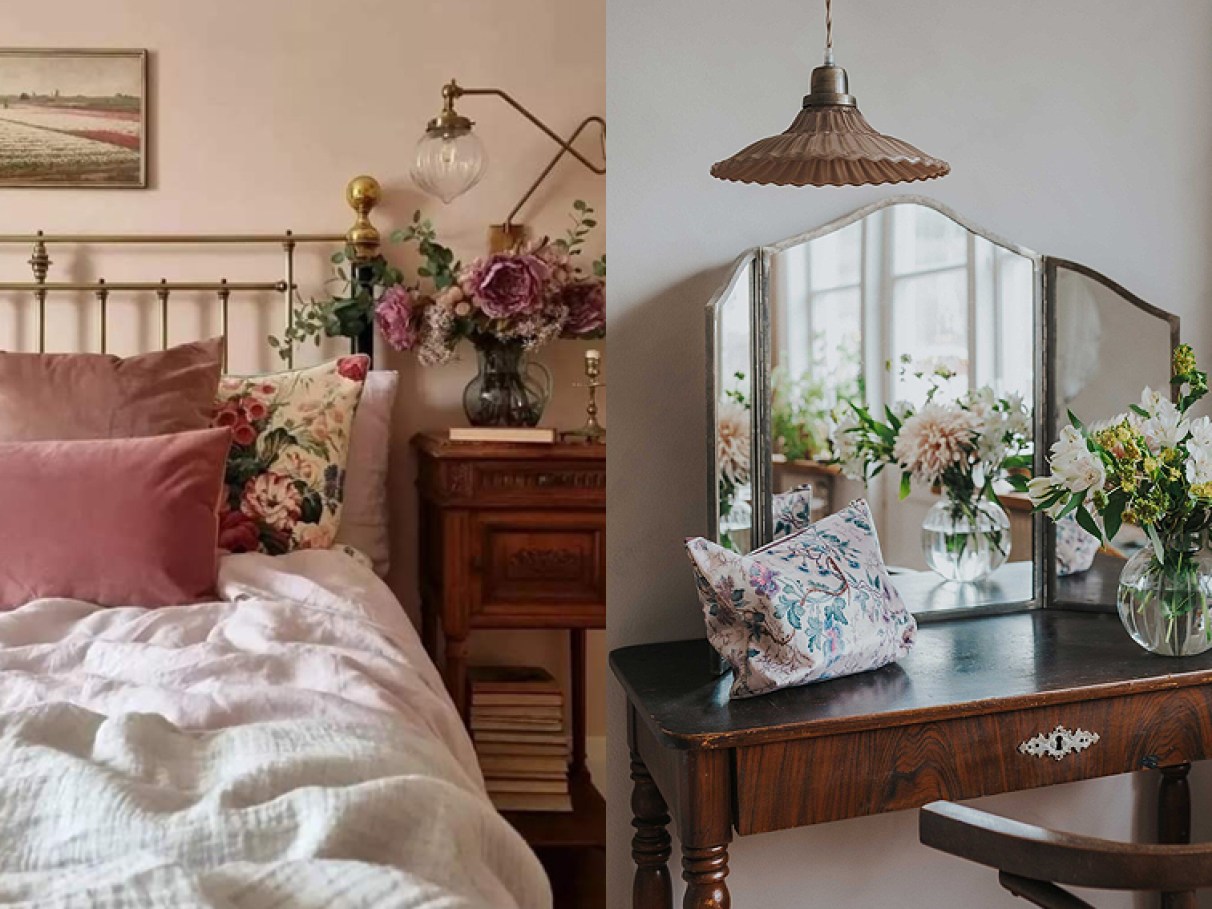 decoração de quarto estilo vintage