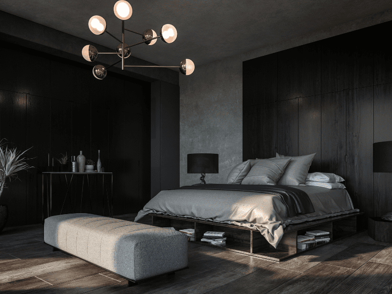 decoração de quarto gotico