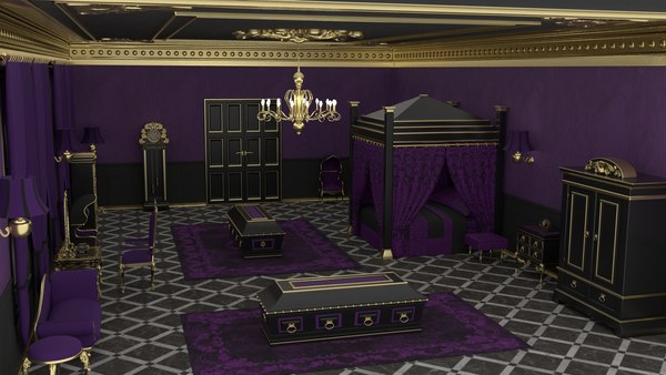 decoração de quarto gotico