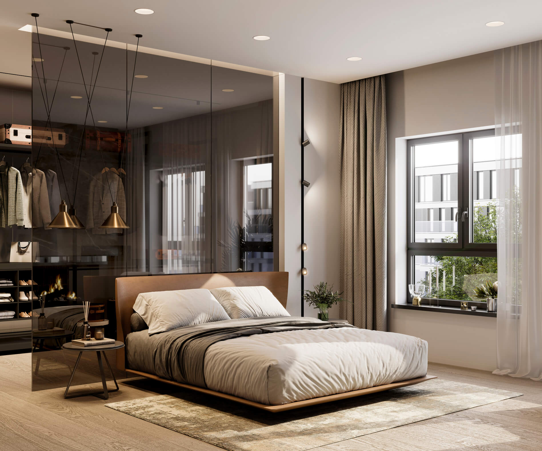 decoração de quarto grande feminino