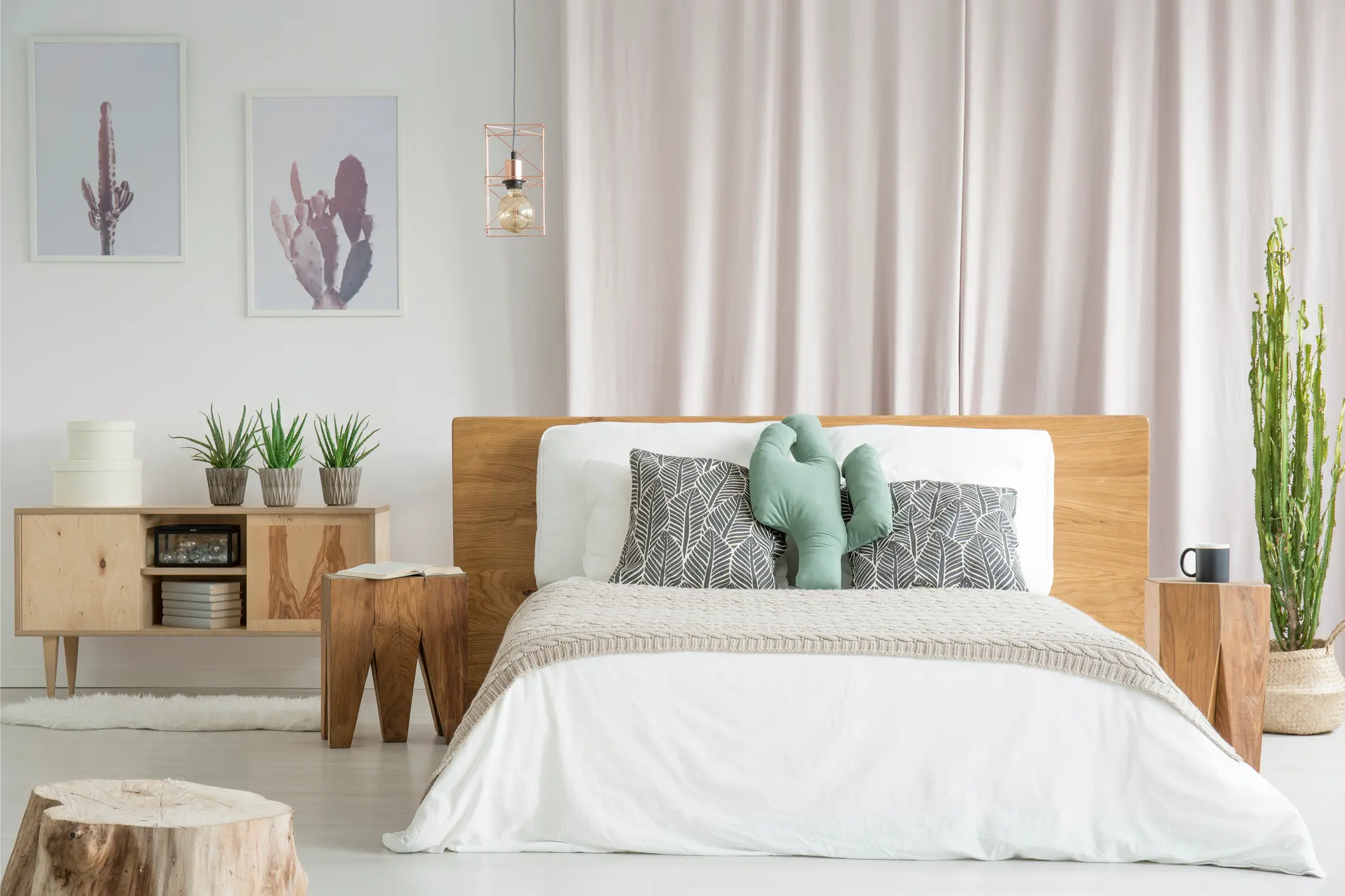 decoração de quarto grande feminino