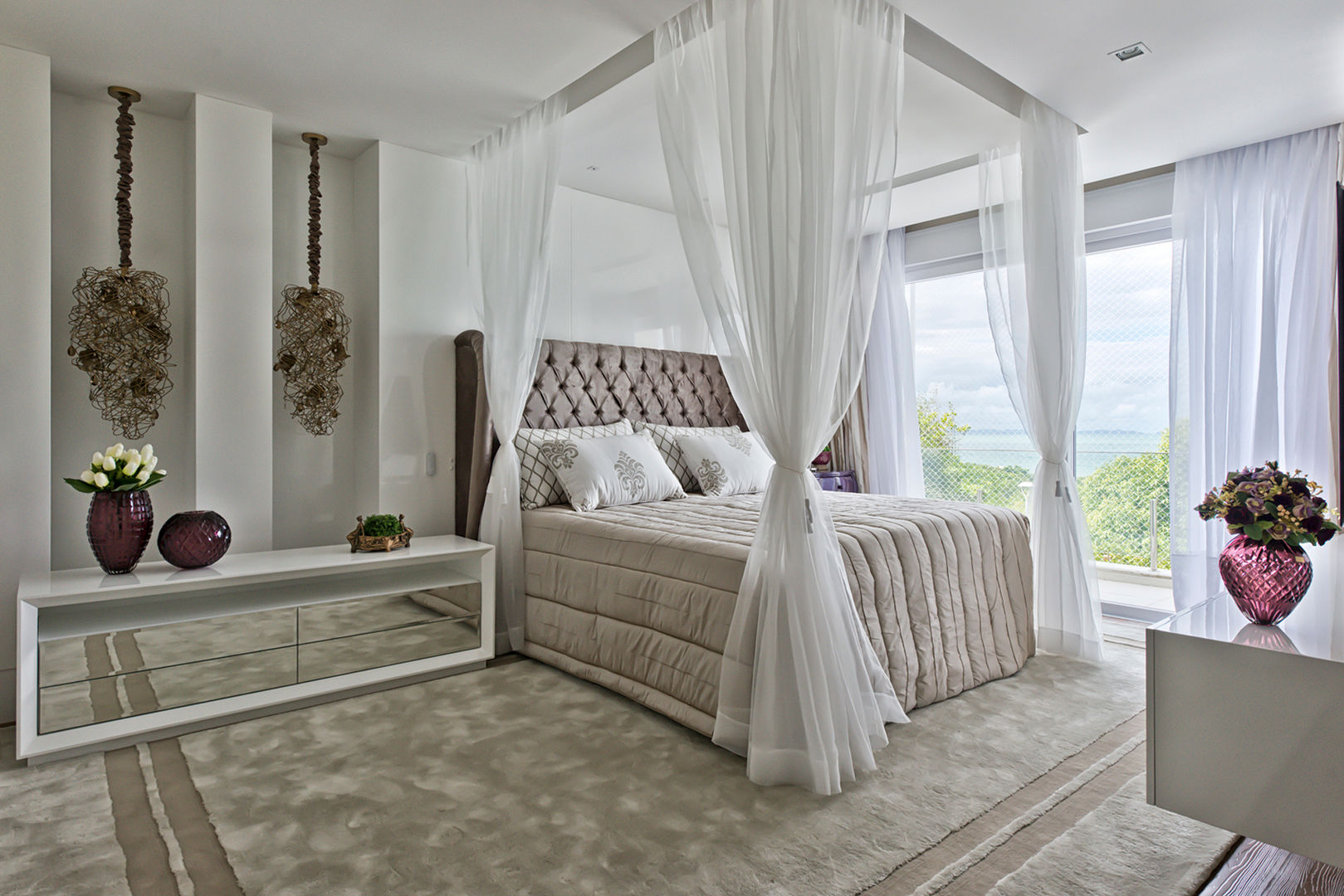 decoração de quarto grande feminino