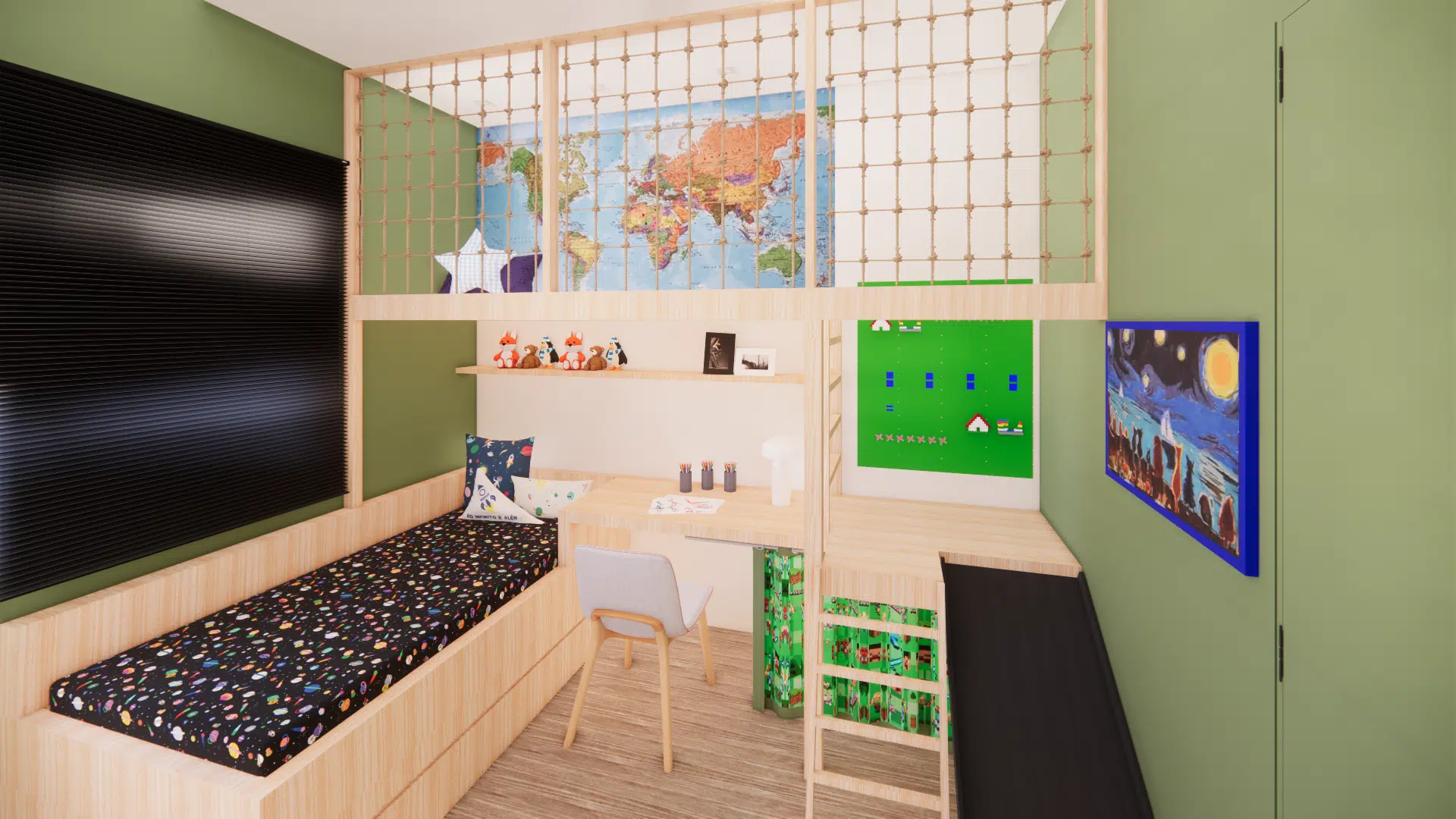decoração de quarto minecraft