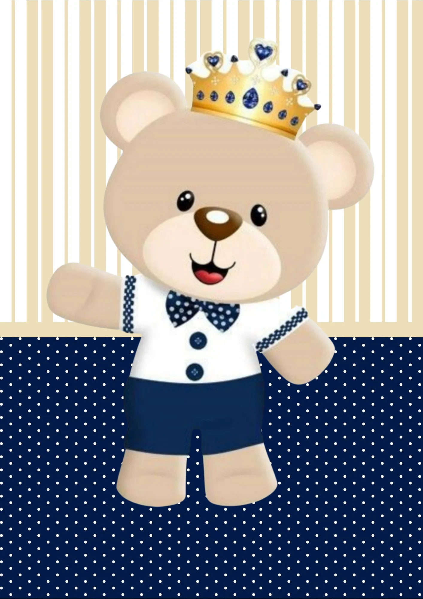 Paleta de Cores Alternativas para a Decoração Urso Príncipe