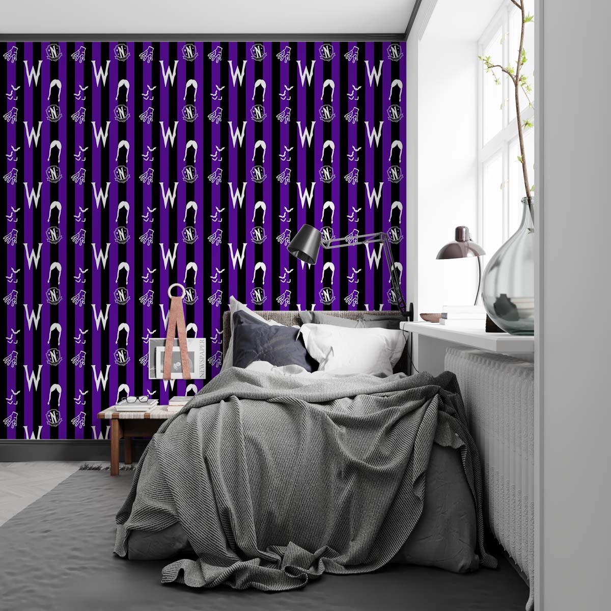 ideias criativas decoração quarto wandinha