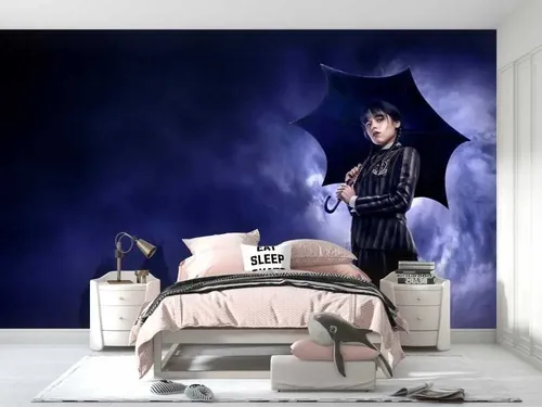 como fazer janela vitral quarto wandinha