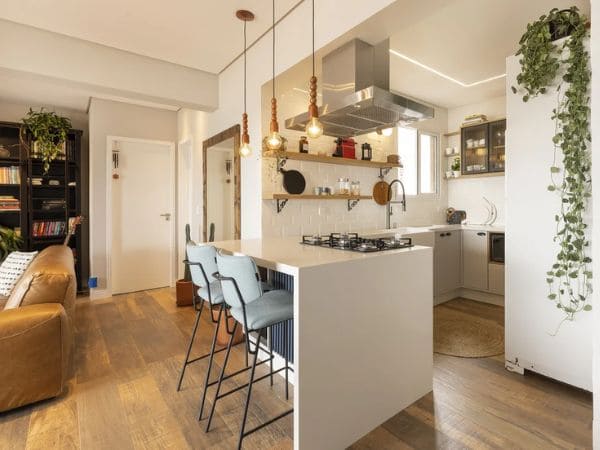 quanto custa decorar sala com cozinha integrada